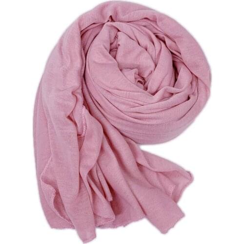 Monochrome Ladies Jersey Head Scarf for Autumn and Winter High Quality Mercerized Cotton Scarf Four Seasons Scarf Other