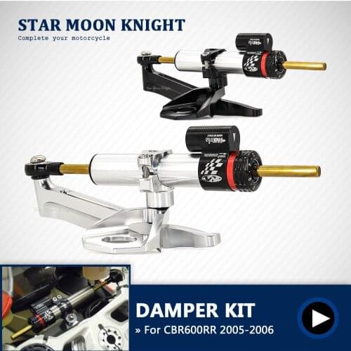 Motorcycle Stabilizer Steering Damper Bracket Mount Kit For Honda CBR600RR CBR 600RR CBR 600 RR 2005 2006 Damper Support Kit