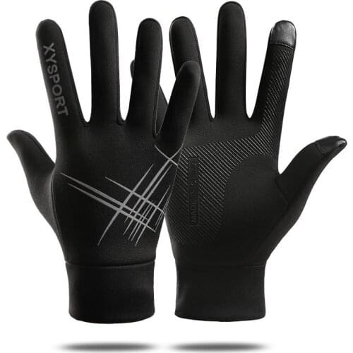 Men Women Winter Plus Plush Thick Warm Touch Screen Motorcycle Spider Web Ski Mittens Sports Fitness Non-slip Cycling Gloves J16