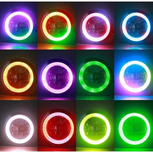 New Design 9'' Rgb Light Offroad Headlight Accessories Hi/lo Beam DIY DRL for Jeep Renegade for Jeep Wrangler JL