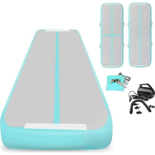 Top Quality Mint Green 4x1x0.2m Pink Inflatable Air Track Inflatable Tumble Track Inflatable AirTrack For Sale