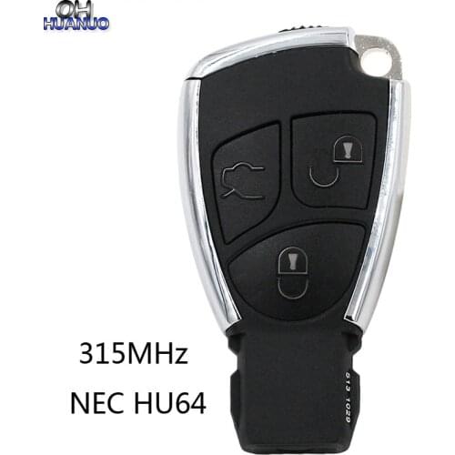 3 button New modified remote key 315MHz NEC HU64 for benz 2005 model