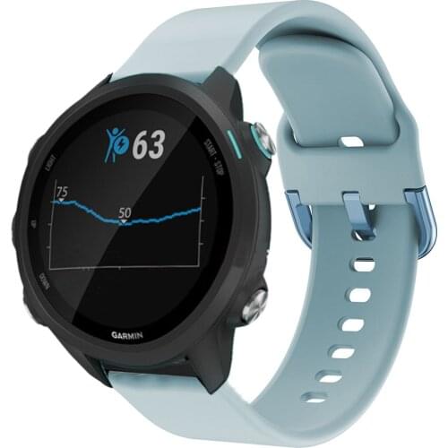 20mm Watch strap for Garmin Forerunner 645 245 245M 645 music Sport soft silicone watchbands Wristbands for Garmin Vivoactive 3