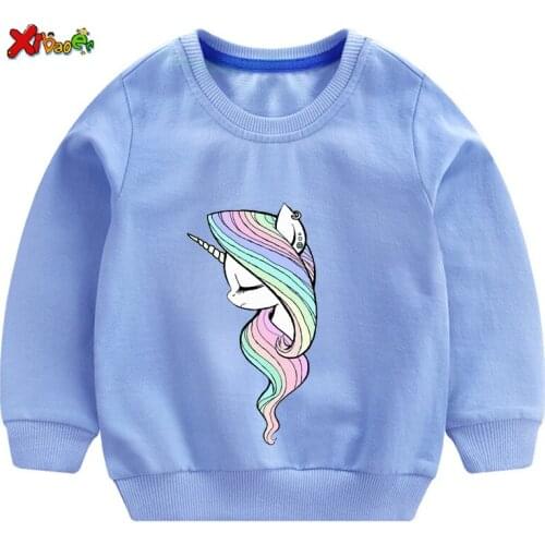 Baby girl sweatshirt unicorn hoodie kids sweatshirts Toddler girl winter clothes Cartoon children cute sweatshirt clothes 7 year