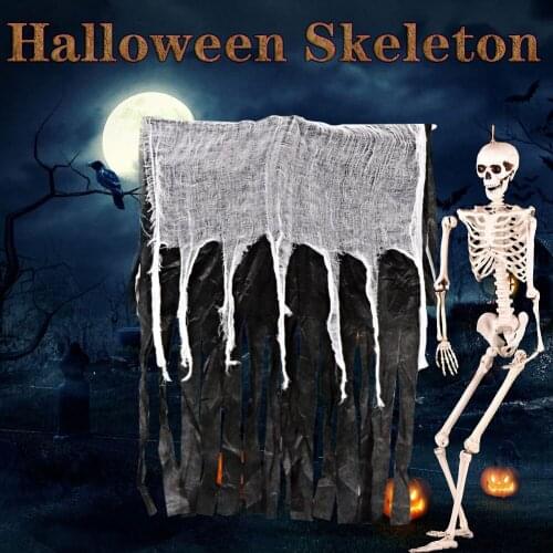 90cm Halloween Artificial Humans Skeleton Ornaments Halloween Decoration Haunted House Bar Party Secret Room Props Home Decor
