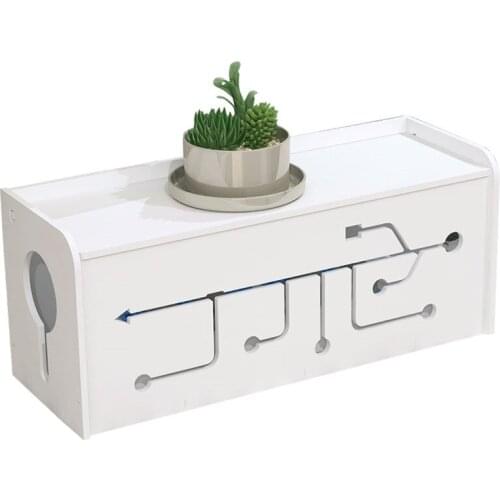 PVC Material Wire Storage Box Cable Manager Organizer Box Power Line Storage Cases Junction Box Household Accessories