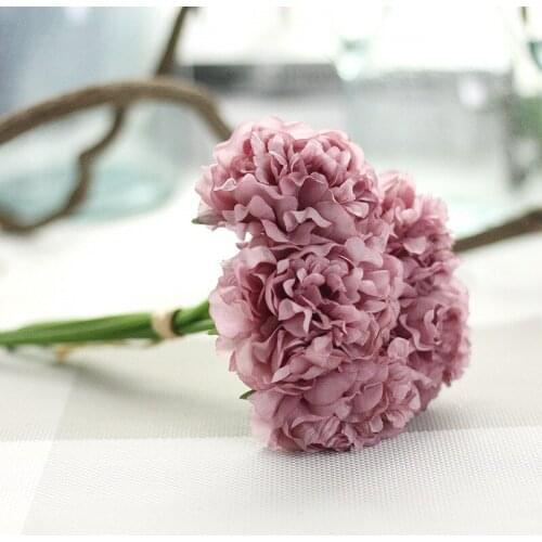 1 Bouquet 5 Wedding Artificial Hydrangea Family Wedding Party Birthday Floral Decoration