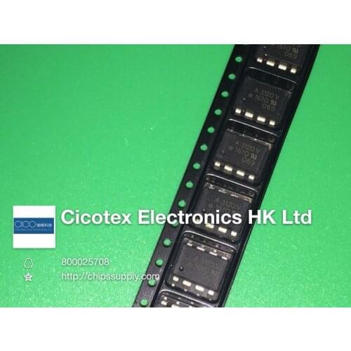 10pcs/lot HCPL-3120V SOP8 A3120V 2.0 Amp Output Current IGBT Gate Drive Optocoupler 8-SOIC HCPL3120V