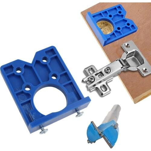 35mm Hinge Drill Hole Opener DIY Drilling Guide Locator Jig Concealed Hinge Drilling Woodworking Hole Opener For Door Cabinet