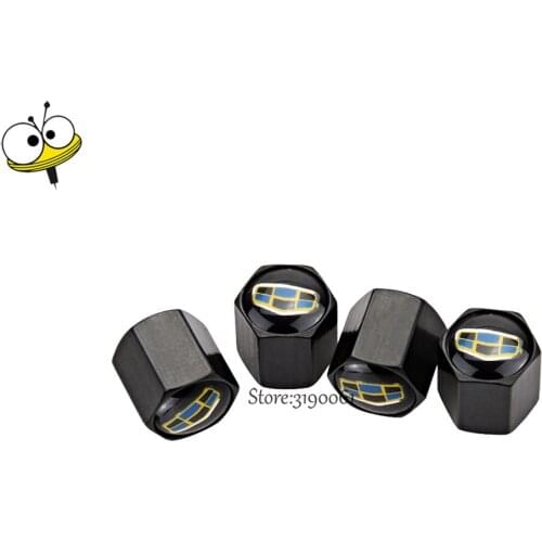 Car Accessories Wheels Tire Valve Stem Caps Rims Sticker For Geely Emgrand EC7 EC8 king kong gx7 CK MK BL GE GT EV8 EX7 X7 7