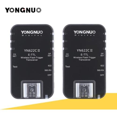 YONGNUO YN622C II 2.4G Wireless E-TTL Flash Trigger Receiver Transmitter Transceiver for Canon EOS 5D Mark II 7D 70D 60D 50D 40D