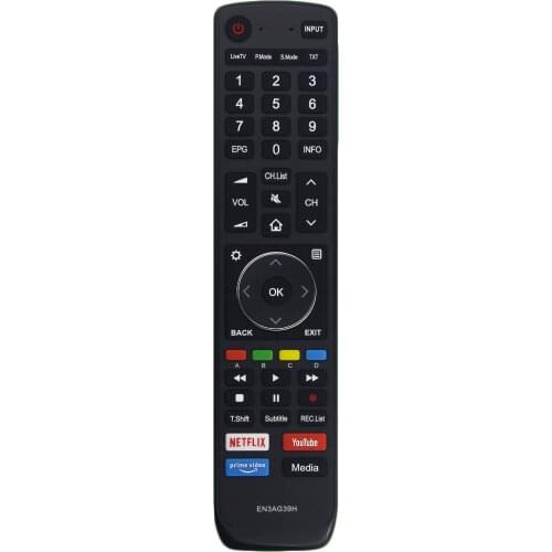 EN3AG39H Replace Remote Control For Hisense Ultra HD HDR 4K Smart LED TV 50R7, 55R7, 65R7, 75R7, 85R7, 65R8, 75R8 Fernbedienung