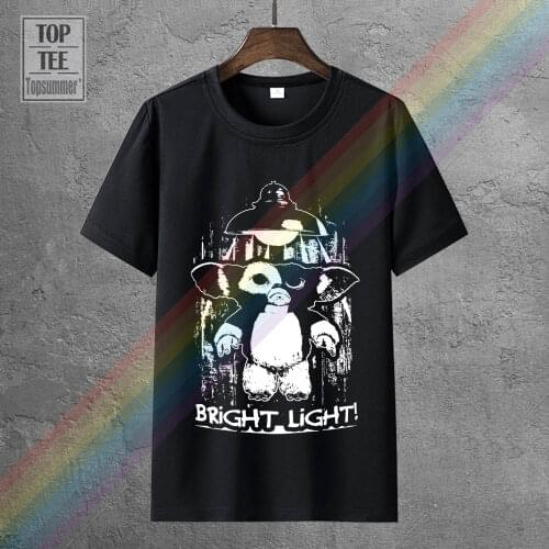 Gremlins Gizmo Shirt Gizmo Bright Light 80S Shirt Premium Graphic T Shirt S 5X O Neck T-Shirts Male Low Price Steampunk