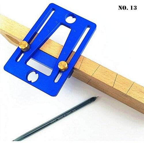 Dovetail Marking Gauge Aluminum Alloy Scriber Vertical Angle Calibration Tool Adjustable Guide Marker Template Woodworking Tool