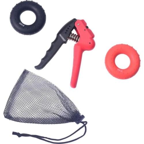 Hands Forearm Muscle Training Hand Finger Grip Gripper Rings 80/100lbs Set