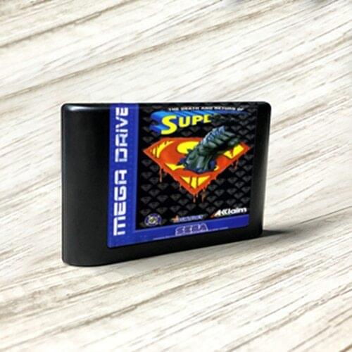 The Death and Return of Supermaned - EUR Label Flashkit MD Card forSega Genesis Megadrive Video Game Console