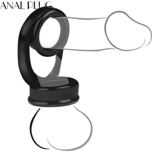 Soft Male Dildo Scrotal Bound Penis Rings Scrotum Binding Chastity Device Lock Sperm Cock Ring Sex Toy