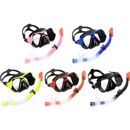 Dry Snorkel Set, Large Perspective Wide View, Anti Leak & Anti Fog Scuba Diving Mask Free Breathing Snorkeling for Adult Teen