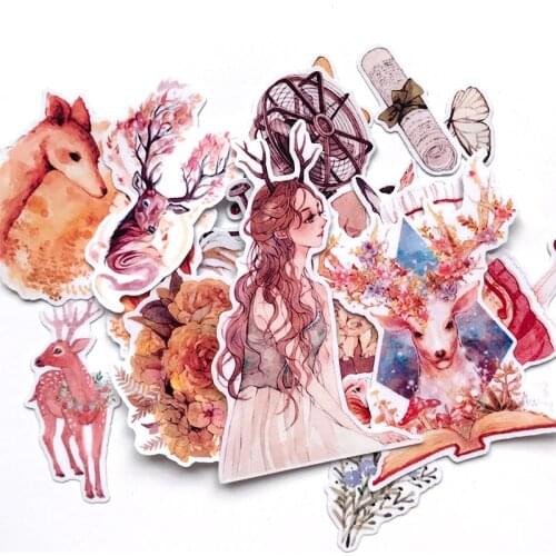 25pcs Cute Kawaii girls Stickers for kids toys Vinyl Decals DIY Stickers scrapbooking for phone book notebook laptop sticker