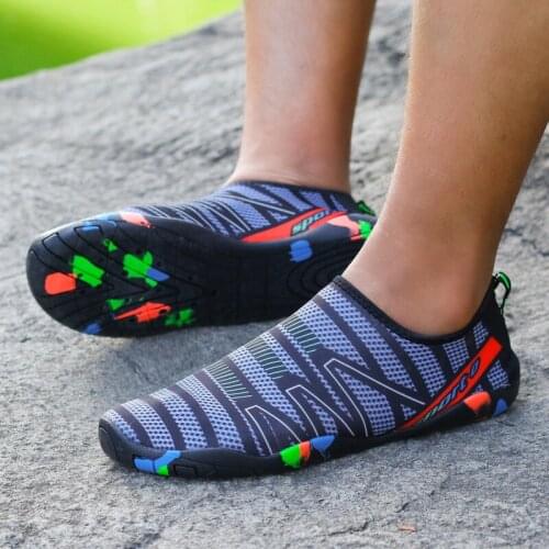 Non-slip Water Shoes Men and Women Beach Wading Shoes Rubber Bottom Outdoor Aqua Seaside Sports Surfing Slippers Supplies 5z