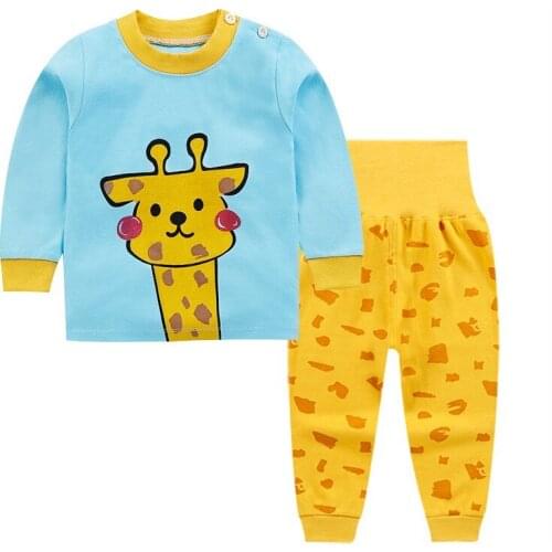 2020 Autumn New Childrens Clothing Sets Baby Boys Girls Long Sleeve T-shirt + Pants Two-piece Sets Cotton Kids Newborn Clothes