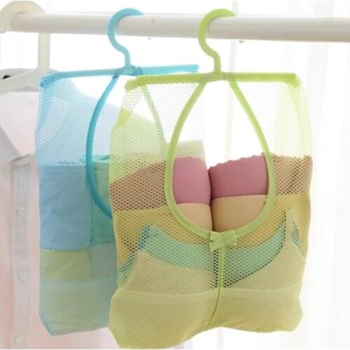 1pcs Hanging Storage Bag Bathroom Soap Towel Debris Draining Mesh Bag Organizer Balcony Socks Underwear Drying Clothes Basket