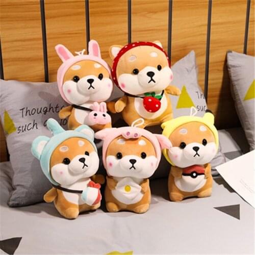 28/38/48 cm cute Shiba Inu doll plush toy cartoon animal plush doll soft filled dog high quality baby sleeping pillow children b