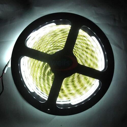 Superbright 5M DC12V 5mm 3014 SMD High Bright 120leds/M LED Strip tape Natural White/White/warm white/Red/blue/Green/Yellow
