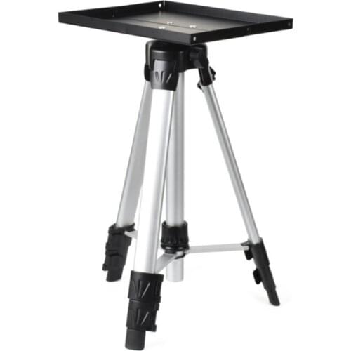 Aluminum Universal Projector Tripod Stand Multi-Function Equipment Mount Adjustable Height Suitable for Home or Stage Dropship