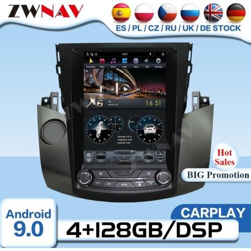 Tesla Screen Android Video PLayer For Toyota RAV4 2003 2004 2005 2006 2007 2008 2009 GPS Radio Receiver Audio Stereo Head Unit