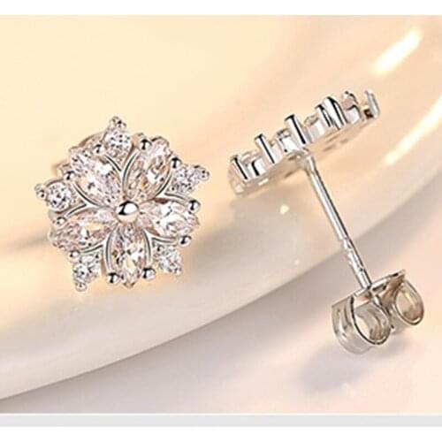 Women Earrings Flower Blossom Peony Pink Jelly Earrings Cute Fashion Creative Jewelry Polishing Stud Party Earrings For Woman