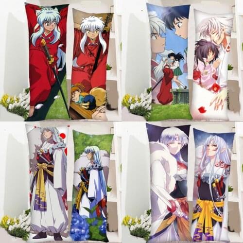 1pcs Anime Inuyasha Cartoon Printed Body Pillow Case Cover Cosplay Prop Decor Collection for Men Women 50cmx150cm