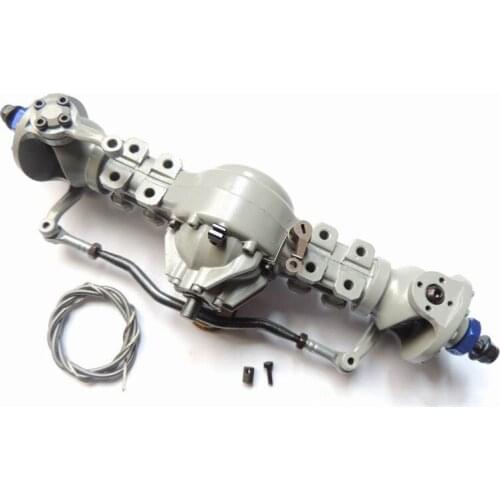 1PCS Front ALLOY Axle CROSS Tractor Excavator Forklift Truck Tamiya RC88WD 6x6 8x8 trailer 1/14 scale RC SCANI MAN BENZ