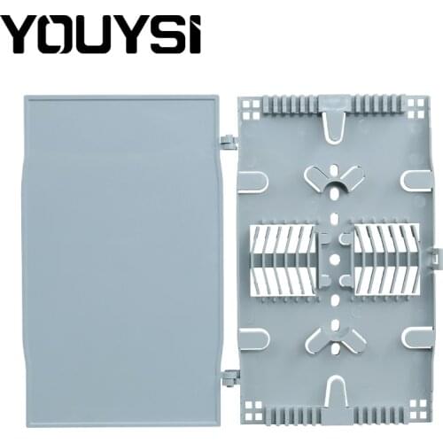 YOUYSI 10PCS 12 Cores Leather cable Fiber Optic Splice Tray Fiber Optic Terminal Box