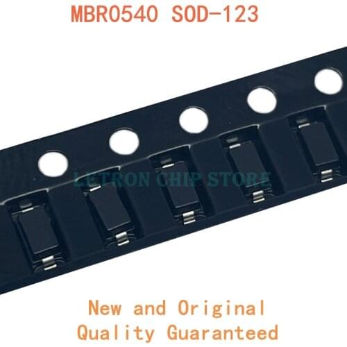100PCS MBR0540T1G SOD123 B4 0.5A 40V SOD-123 1206 SMD Schottky diode New and Original