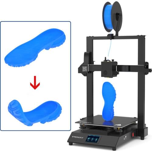 Tronxy XY3 PRO VISION 2 3D Printer V2 DIY Double Z axis 300*300mm direct Extruder Flexible Material TPU Silent guide rail pulley