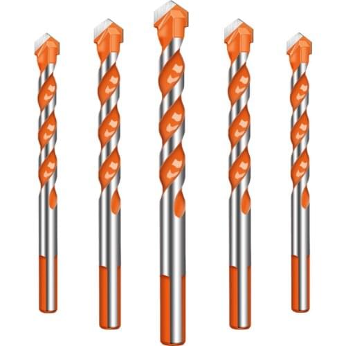 4/5/10pcs Set Triple-cornered Masonry Drill Bit Set Multifunctional Concrete Drill Bits Ultimate Drill Bits Cement Drill Bits WW