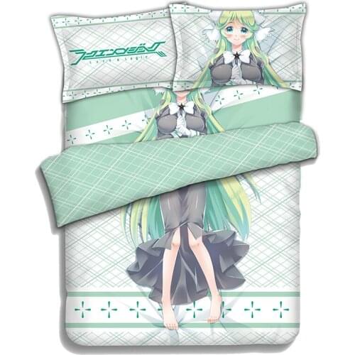Japanese Anime Luck & Logic Bed sheets Bedding Sheet Bedding Sets Bedcover Quilt Cover Pillow Case 4PCS