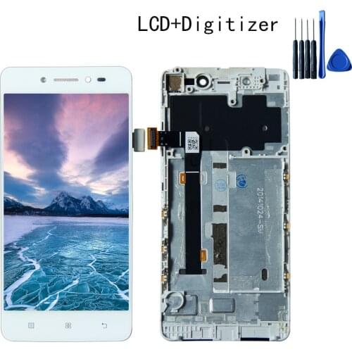 5.0" For Lenovo S90 S90-T S90-U S90-E S90A LCD Display Touch Screen Digitizer Assembly With Frame Free shipping