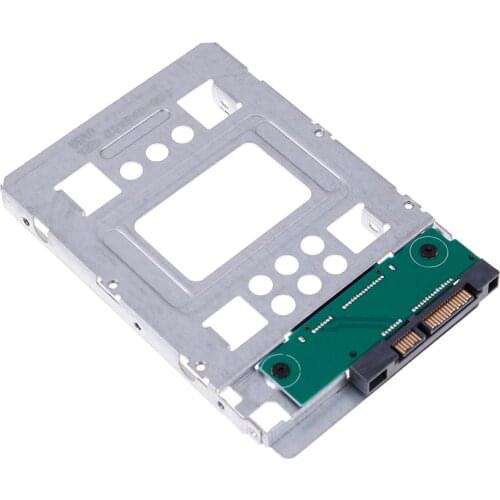1pc 2.5" Ssd Sas To 3.5" Sata Hard Disk Drive Hdd Adapter Caddy Tray Hot Swap Plug