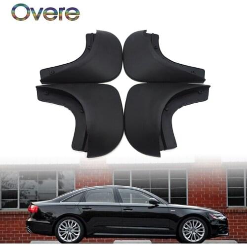 OVERE Car Front Rear Mudguards For Audi A6 C5 1998 1999 2000 2001 2002 2003 2004 2005 Car-styling 1Set Mudflaps Accessories