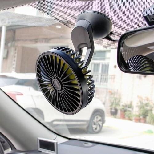 12V-24V USB Car Fan For Dashboard Air Circulation Fans ABS Three Speeds Summer Cooling Fan High Airflow Fan