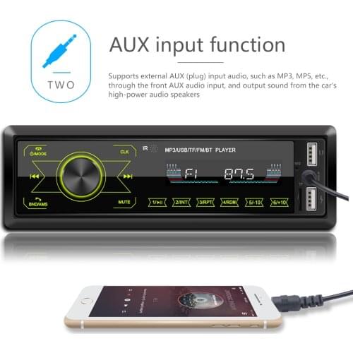 Car-styling M10 Car Bluetooth MP3 Player In Dash AUX-in Radio Receiver Head Unit LCD Display Car Accessories Interior Supplies