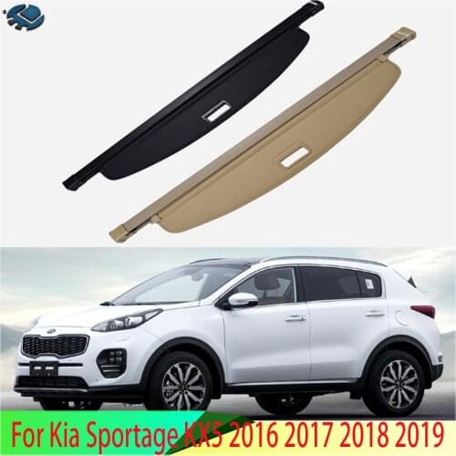 For Kia Sportage KX5 2016 2017 2018 2019 Aluminum+Canvas Rear Cargo Cover privacy Trunk Screen Security Shield shade Accessories