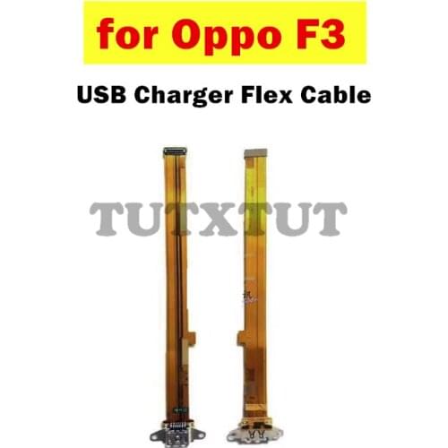 For Oppo F3 USB Charger Dock Connect Earphone Jack Connecting Charging Flex Cable Repair Spare Parts Test