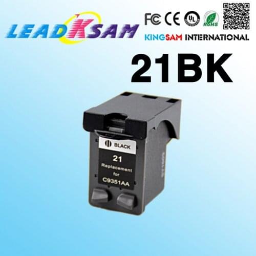 1PCS ink cartridge compatible for hp21 21 XL C9351AN Black for D2330/D2360/D2460/F310/Fax 1250 Printer