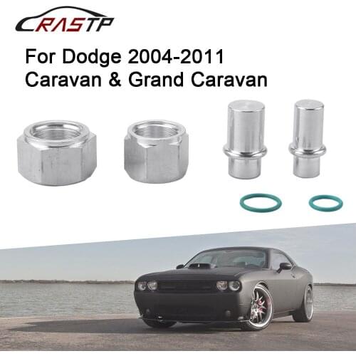 RASTP-2Pcs Rear AC Block Off Kit Fit for Dodge Caravan 2004 2005 2006 2007 2008 2009 2010 2011 Car Racing Accessories RS-TC026