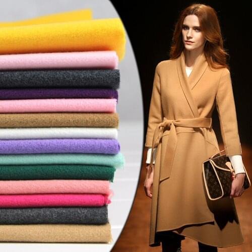 BUY 3 GET 4 Premium Quality Wool Blend Felt Craft Material Fabric-Coat Making Warm Fabric 150cm Wide 20 COLORS