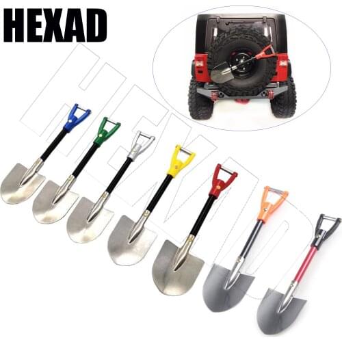 For 1/10 RC Track Axial SCX10 Traxxas TRX4 D90 D110 TF2 Tamiya CC01 Metal Shovel Simulation Toy Shovel Remote Control Car Spare