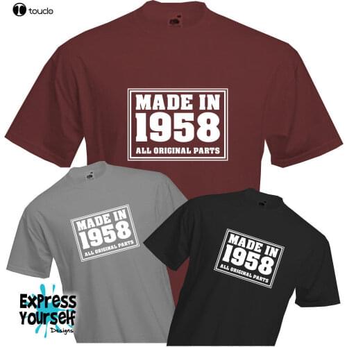 T Shirts Fashion 2018Harajuku Hip Hop Brand Made In 1958 - T Shirt, 60Th Birthday (2019), Fun, Present, Gift, Newmens Tee Shirts